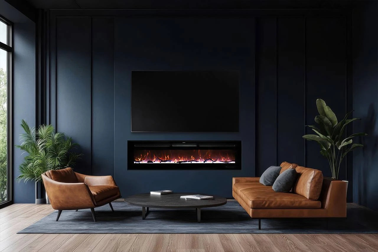 Mystflame Galaxy chimeneas eléctricas