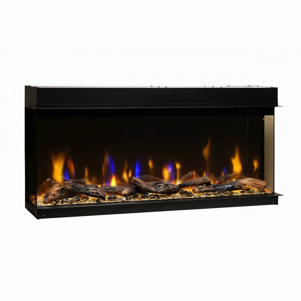 Chimenea eléctrica de tres lados de 1,2 metros de ancho.