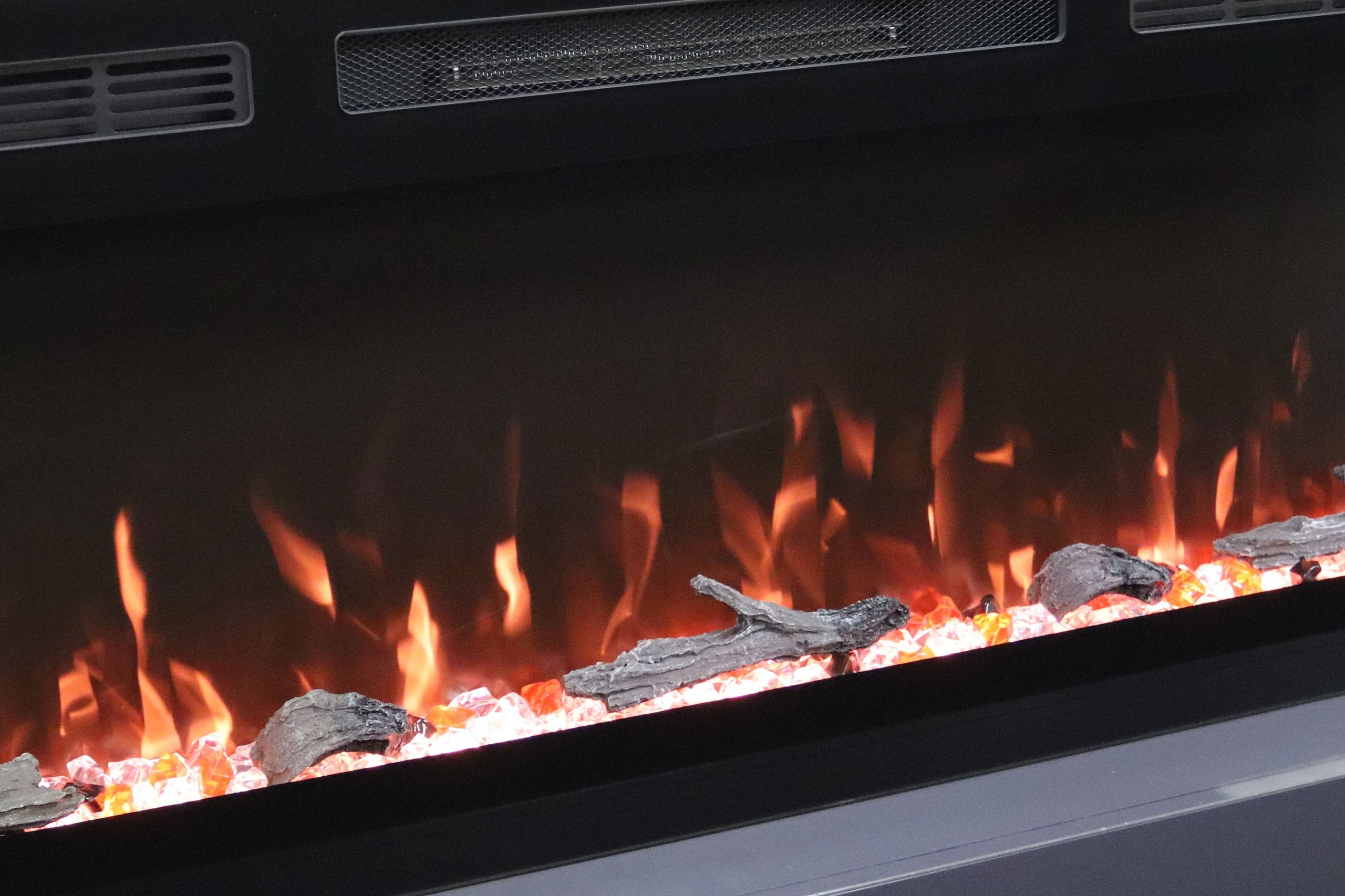 Llama de la chimenea eléctrica de pared Mystflame Galaxy.