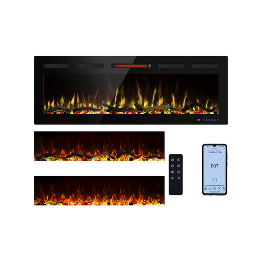 Chimenea eléctrica de pared WiFi Mystflame Galaxy 50 PRO WiFi
