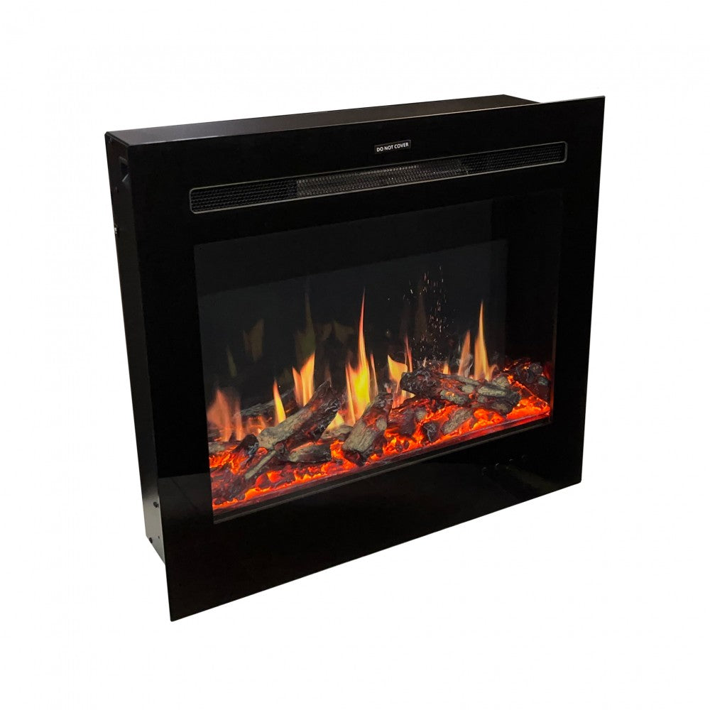 Mystflame V-Art 25: el mejor hogar eléctrico empotrado con calefacción. La visualización más realista de las llamas 5D.