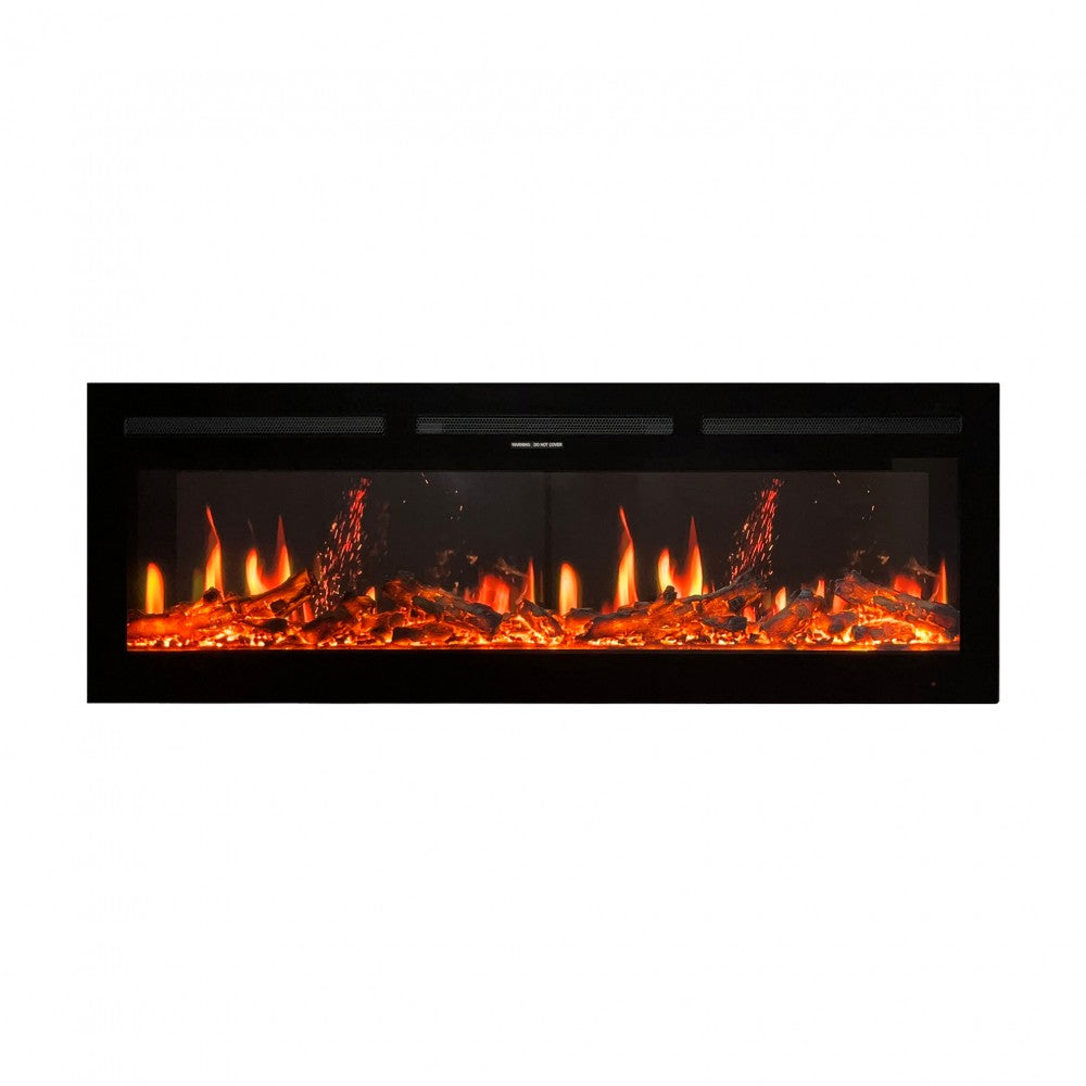 Mystflame V-Art 60 Caminetto Elettrico da Parete (LxAxP) 1500x450x172 mm
