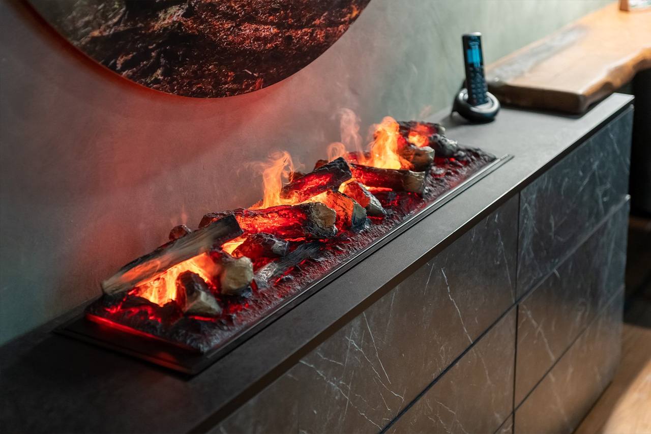 Mystflame 3D-Fire 100 Multicolor WiFi – Chimenea de Vapor de Agua