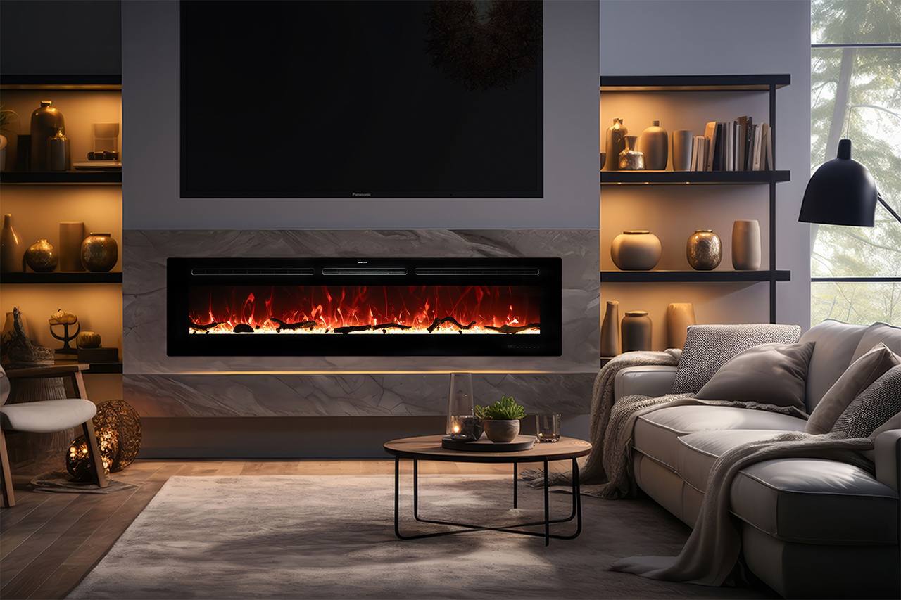 Chimenea eléctrica de pared Mystflame Galaxy - Chimeneas decorativas Mystflame