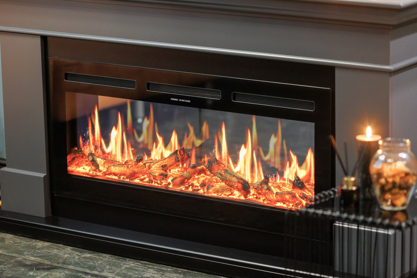 Mystflame V-Art 60 Chimenea Eléctrica de Pared (AnxAlxPr) 1500x450x172 mm