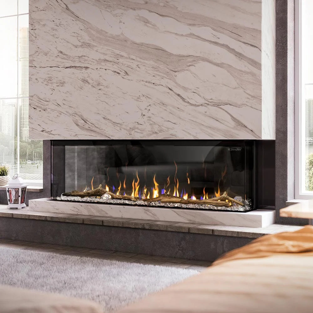 Chimenea eléctrica panorámica de tres caras Dimplex Ignite Bold 74