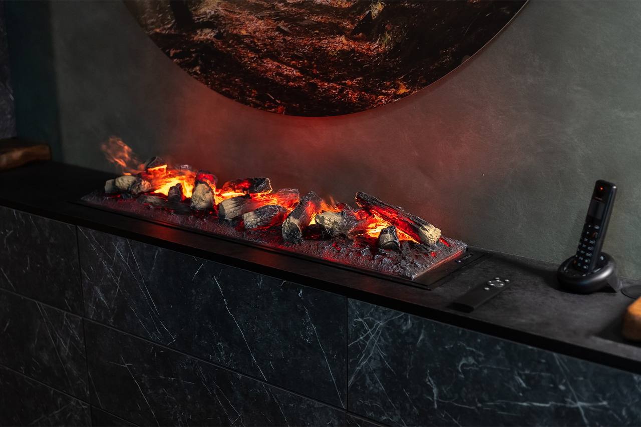 Mystflame 3D-Fire 100 Multicolor WiFi – Chimenea de Vapor de Agua