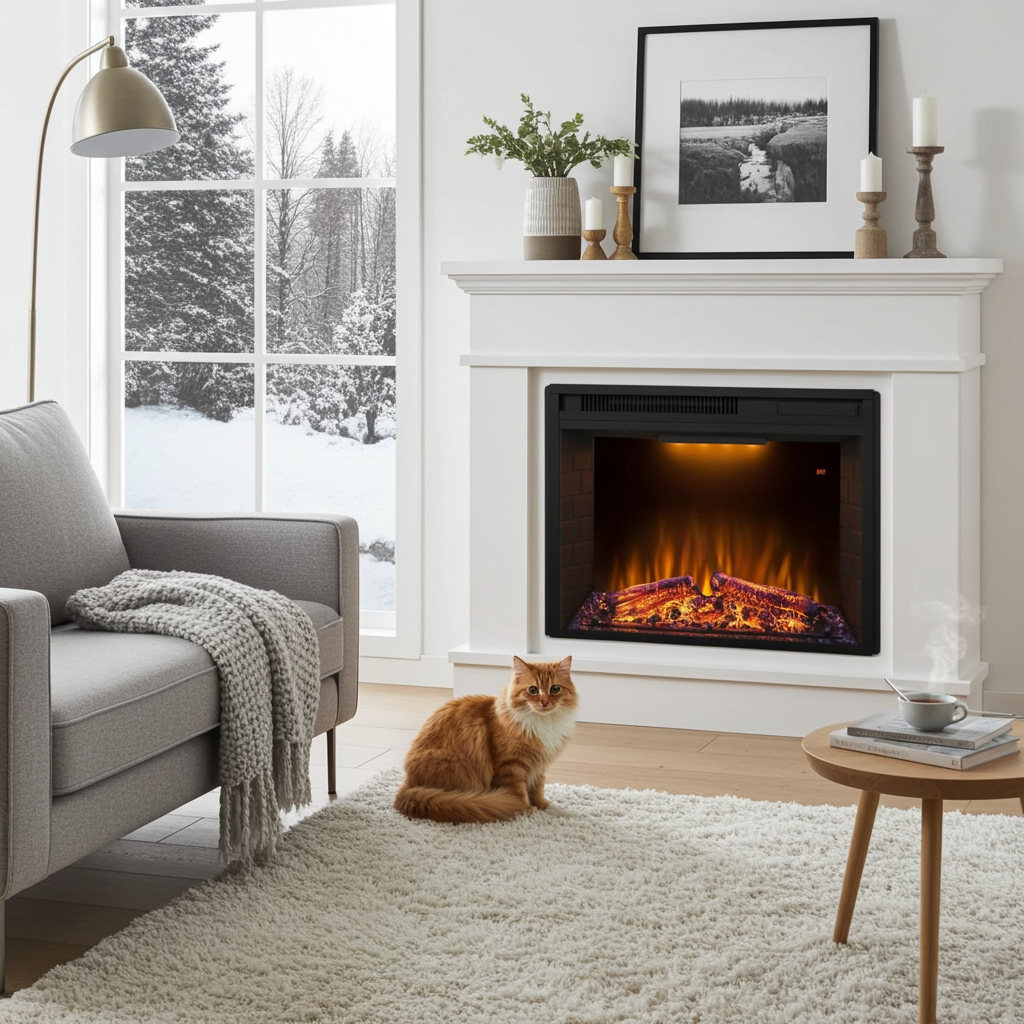 Mystflame GoodFire LED EF23 Chimenea Eléctrica Decorativa (Al×An×Pr) 616×500×225 mm