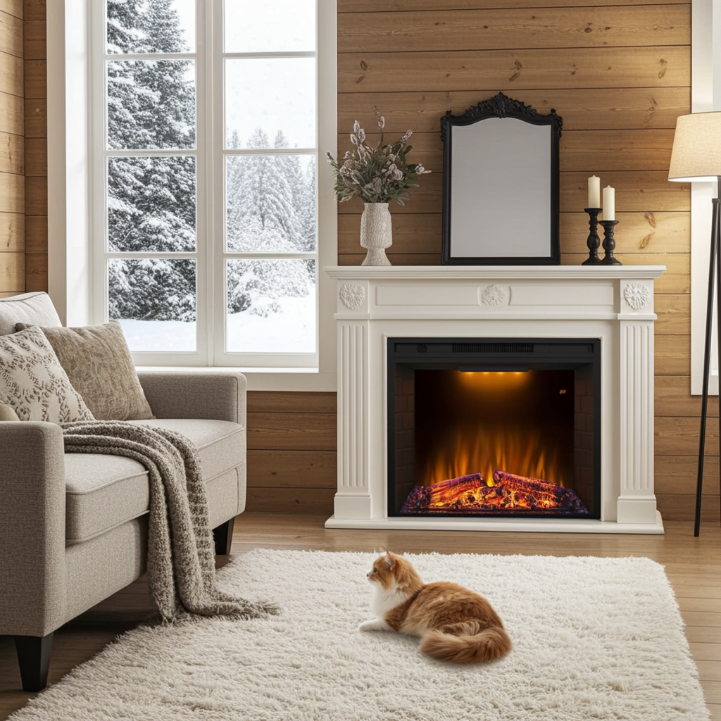 Mystflame GoodFire LED EF28 Decorative Electric Fireplace (H×W×D) 747x598x225 mm