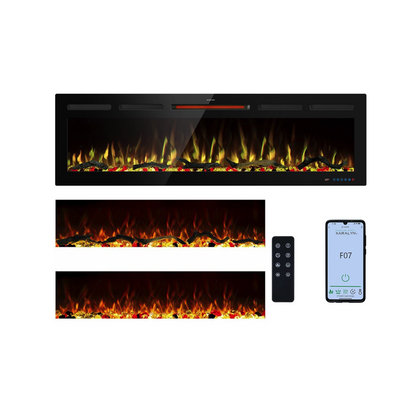 Mystflame Galaxy 60 PRO WiFi Chimenea Eléctrica de Pared (AnxAlxPr) 1524x450x140 mm