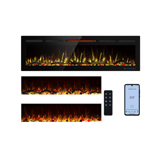 Mystflame Galaxy 60 PRO WiFi Chimenea Eléctrica de Pared (AnxAlxPr) 1524x450x140 mm