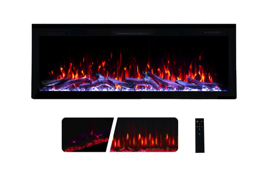 Weka Fireplace E42 Chimenea Eléctrica de Pared (AnxAlxPr) 1067x460x113 mm