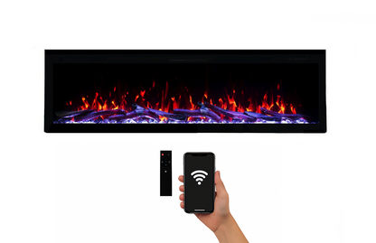 Weka Fireplace E60 WiFi — chimenea eléctrica de pared con Wi-Fi