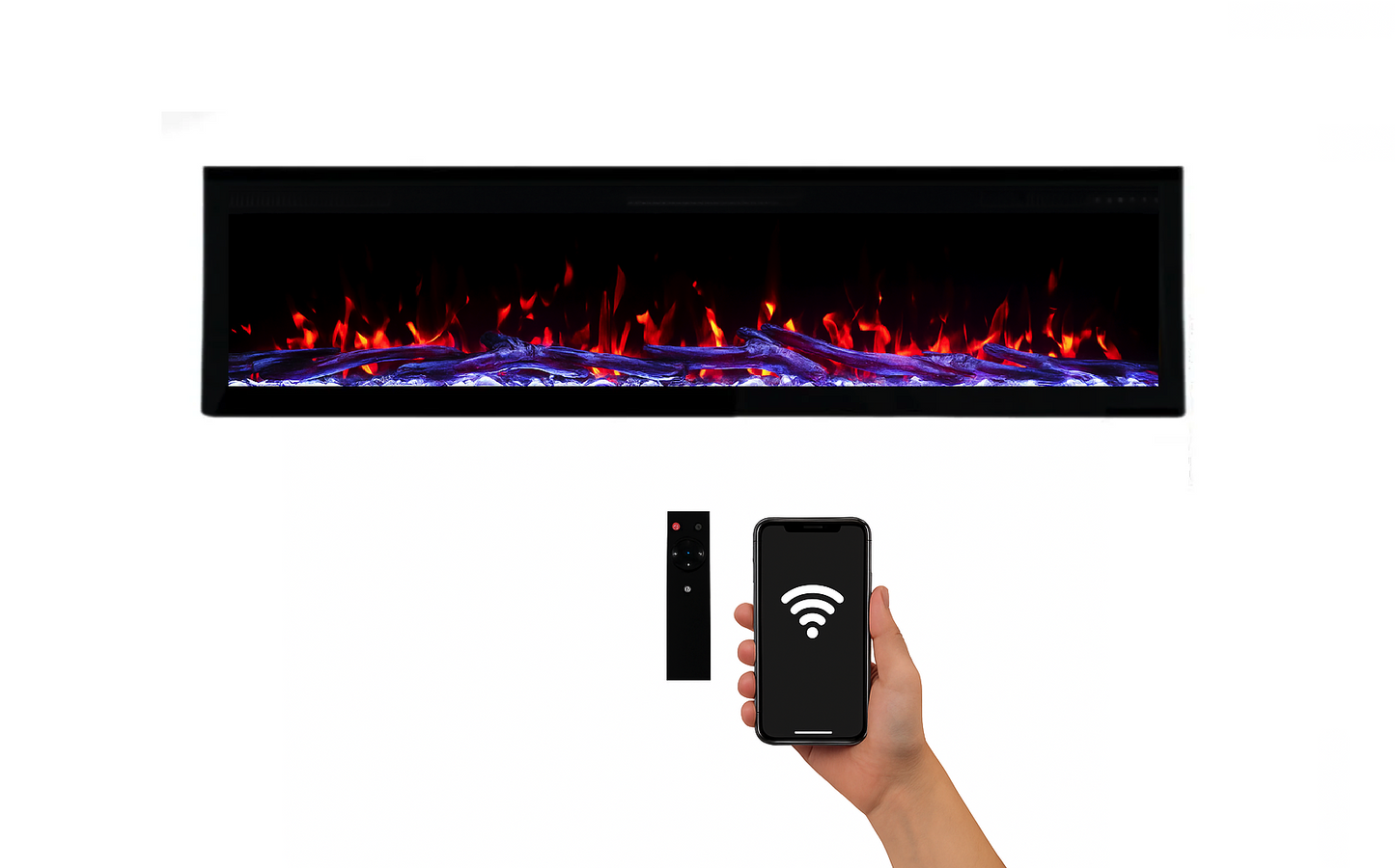 Weka Fireplace E68 WiFi — chimenea eléctrica de pared con Wi-Fi