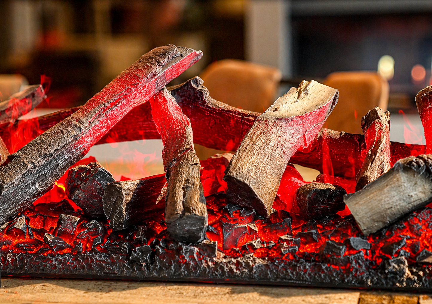 Cassette 1000 Logset — decorative log set for the Dimplex Cassette 1000 electric fireplace.