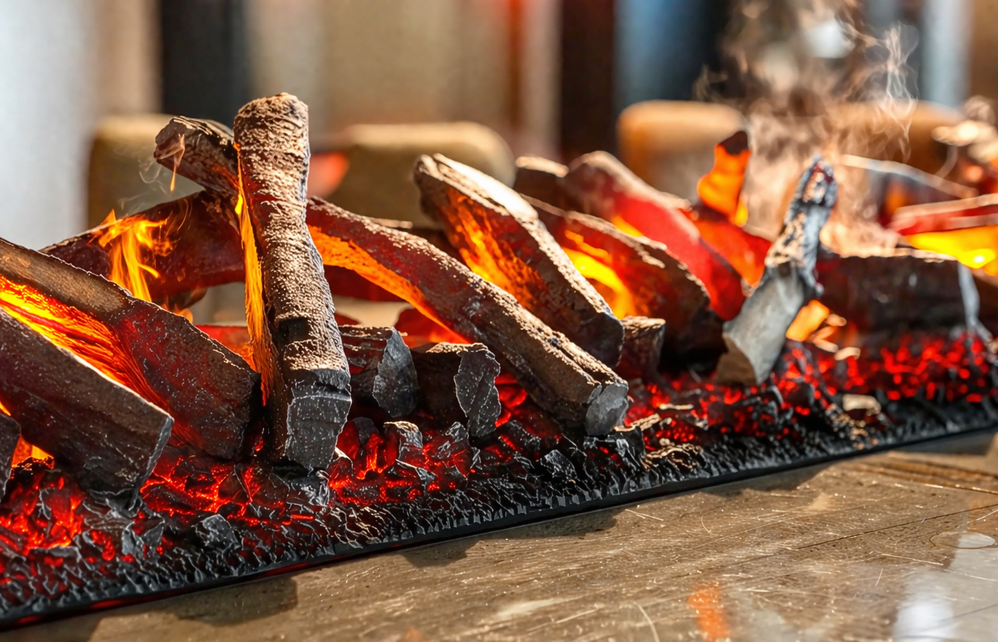 Cassette 1000 Logset — decorative log set for the Dimplex Cassette 1000 electric fireplace.