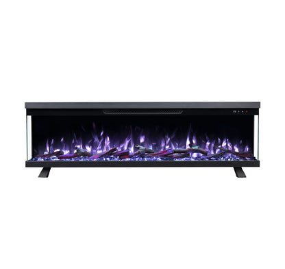 Mystflame Panorama 3S 72 WiFi Chimenea Eléctrica de Tres Caras (AnxAlxPr) 1828×350×187 mm
