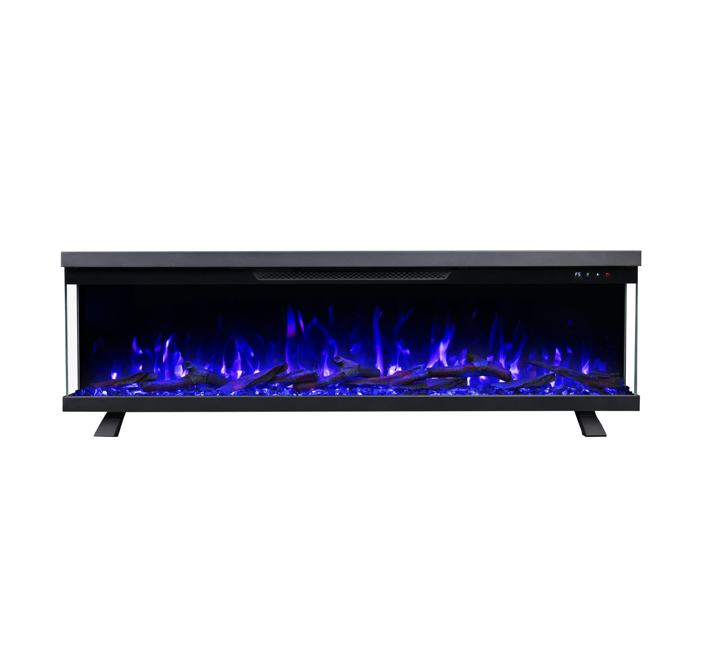 Mystflame Panorama 3S 60 WiFi Chimenea Eléctrica de Tres Caras (AnxAlxPr) 1524×350×187 mm
