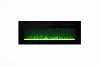 Chimenea eléctrica barata Mystflame Crystal 42 New WiFi con efecto de llama multicolor