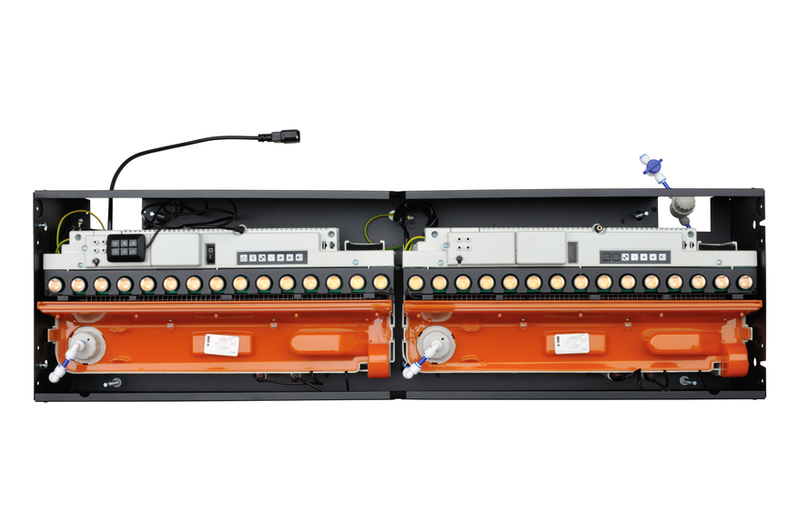 Dimplex Cassette 1000 PRO RGB Multi Opti-Myst water vapor electric fireplace with connection to the water supply