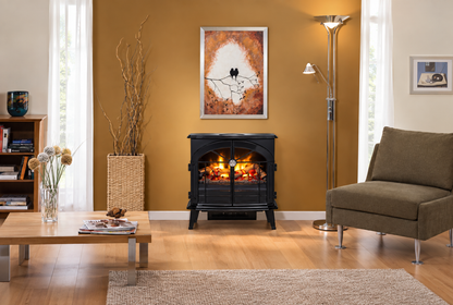 Chimenea eléctrica de vapor Dimplex Stockbridge en el salón