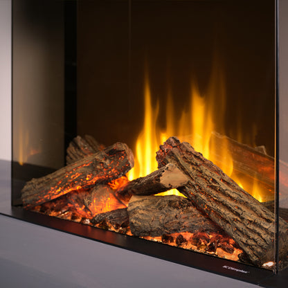 Chimenea eléctrica Dimplex Aspire 30 realista con leños.
