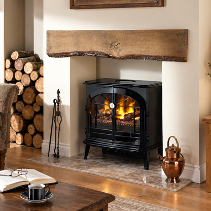Chimenea eléctrica de vapor Dimplex Stockbridge instalada en un nicho