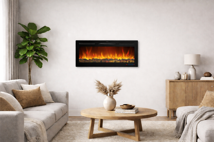 Chimenea eléctrica de pared con sonido Mystflame Galaxy Pro 36 NEW WiFi