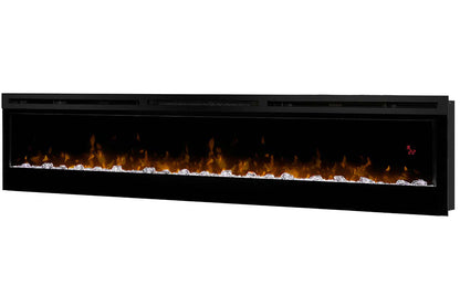 Chimenea eléctrica lineal Dimplex Optiflame Prism 74 con calefacción e iluminación multicolor