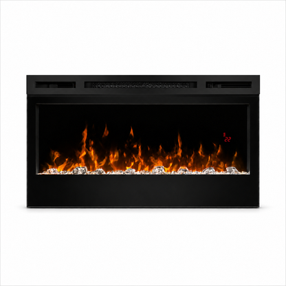 Chimenea eléctrica lineal empotrable y de pared Dimplex Optiflame Prism 34