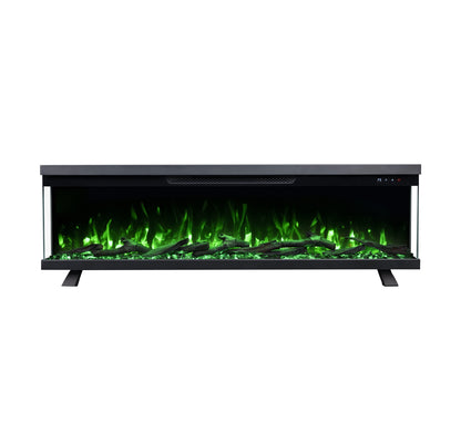 Mystflame Panorama 3S 60 WiFi Chimenea Eléctrica de Tres Caras (AnxAlxPr) 1524×350×187 mm