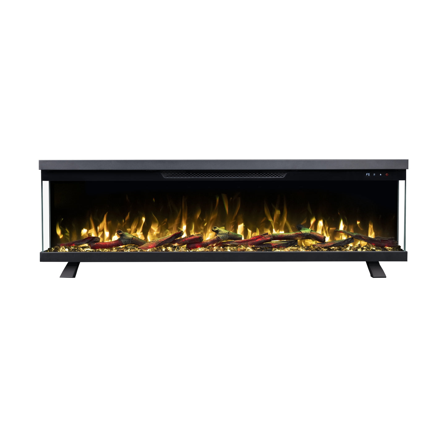 Mystflame Panorama 3S 60 WiFi Chimenea Eléctrica de Tres Caras (AnxAlxPr) 1524×350×187 mm