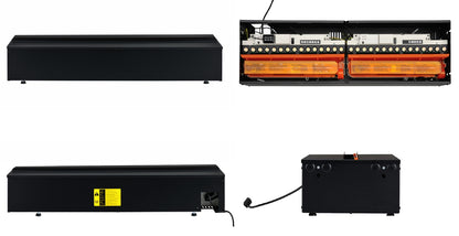Construcción de la chimenea eléctrica de vapor de agua Dimplex Cassette 1000R RGB Multi Opti-Myst