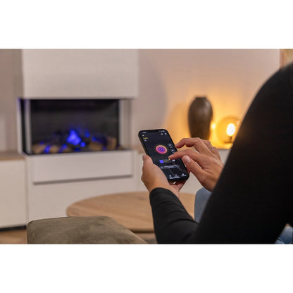 Control de la chimenea eléctrica Dimplex 3 Step Multi Optimyst mediante smartphone