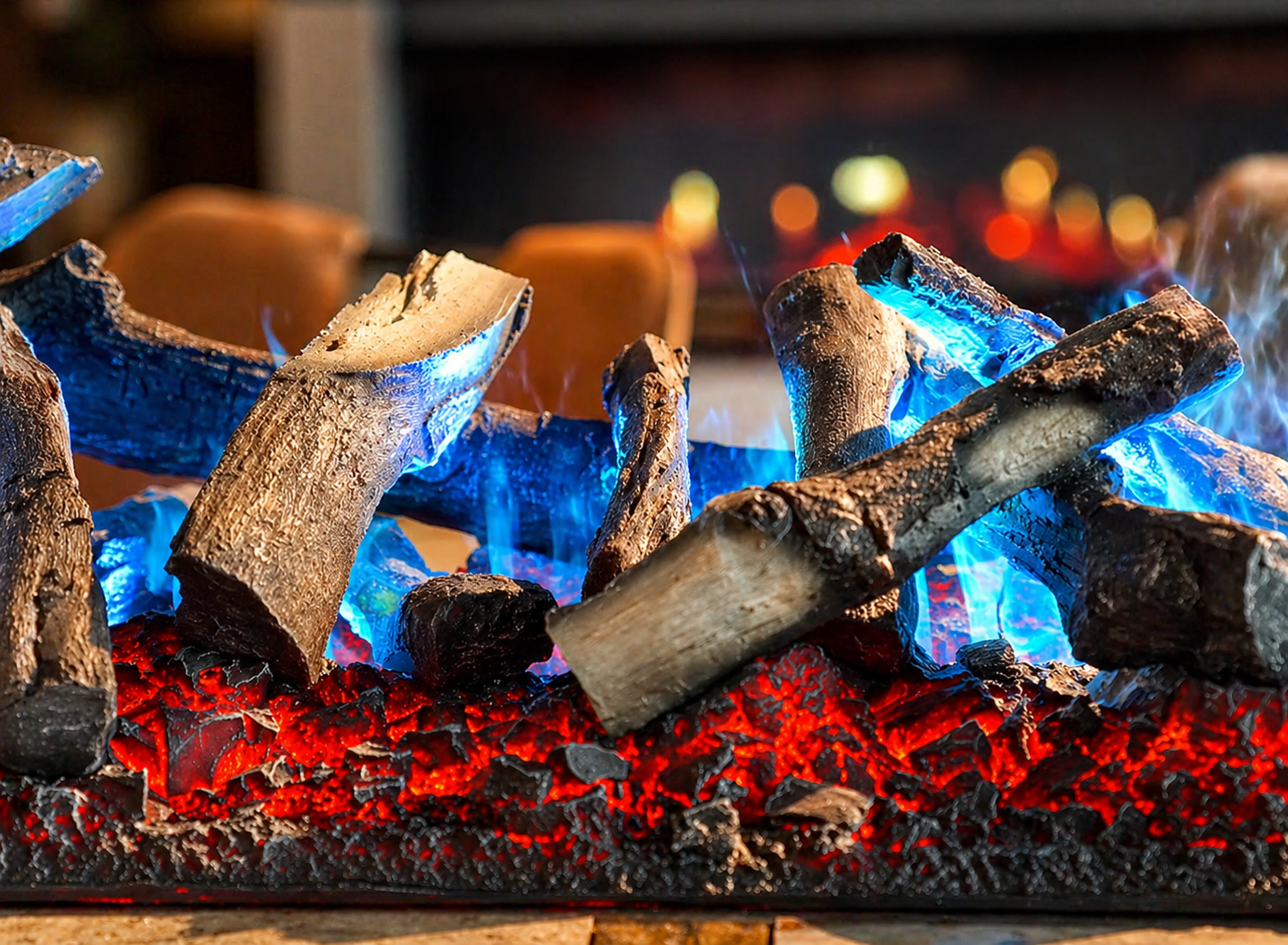 Cassette 1000 Logset — decorative log set for the Dimplex Cassette 1000 electric fireplace.