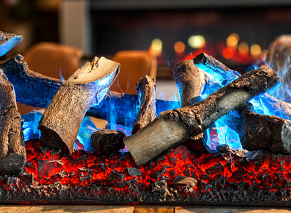 Cassette 1000 Logset — decorative log set for the Dimplex Cassette 1000 electric fireplace.