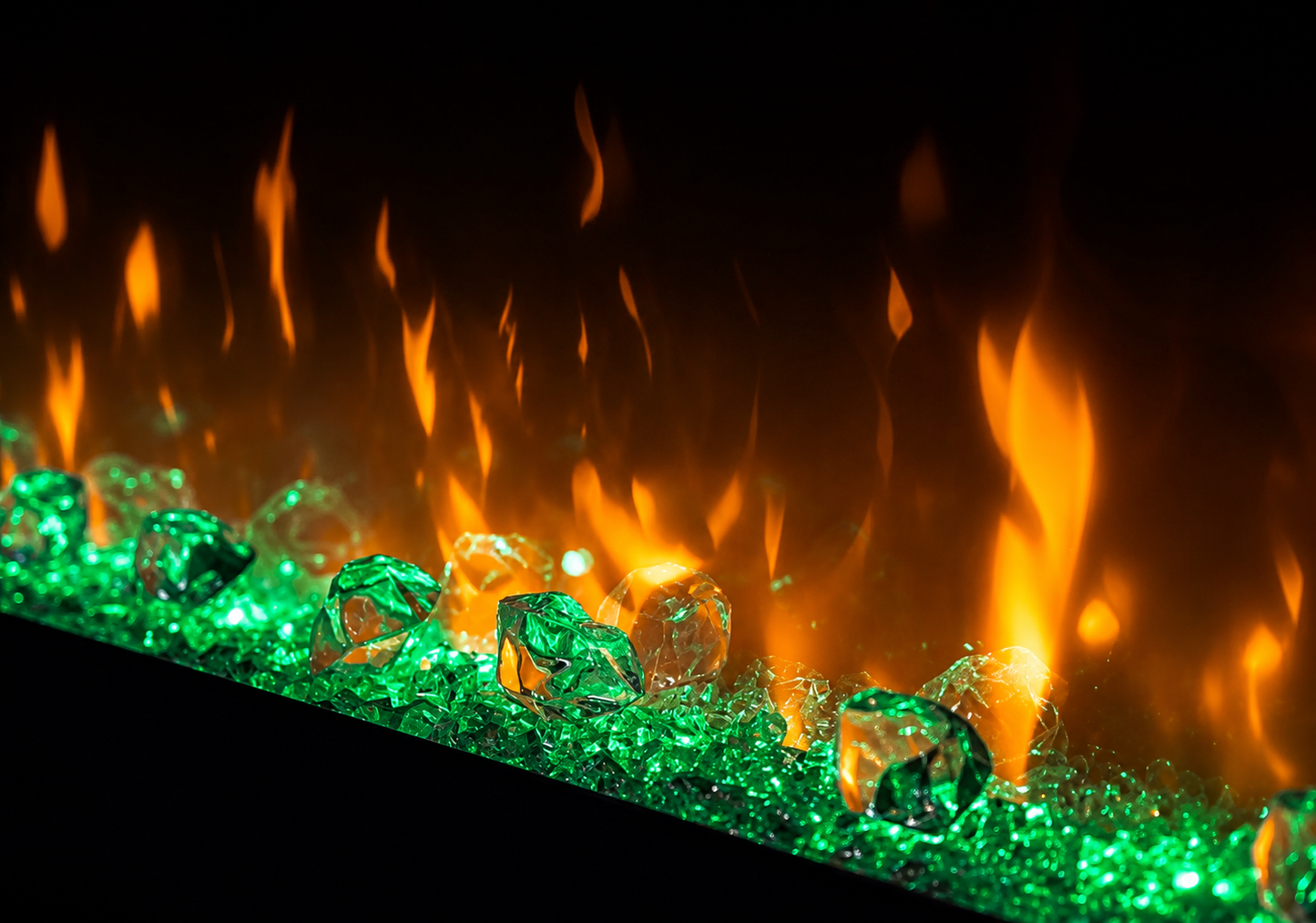 Efecto de llama de la chimenea eléctrica Dimplex Prism Optiflame