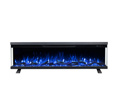 Mystflame Panorama 3S 60 WiFi Chimenea Eléctrica de Tres Caras (AnxAlxPr) 1524×350×187 mm