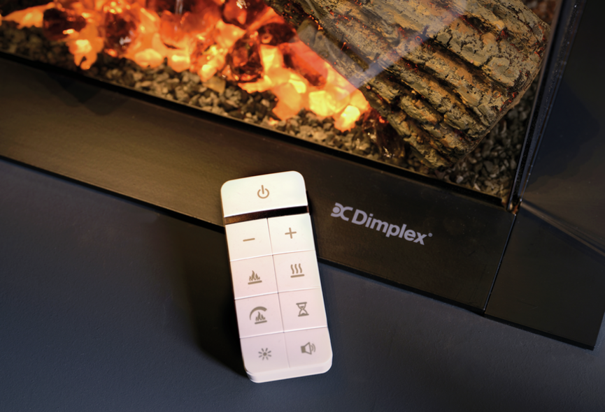 Mando a distancia de la chimenea eléctrica Dimplex Aspire 30.