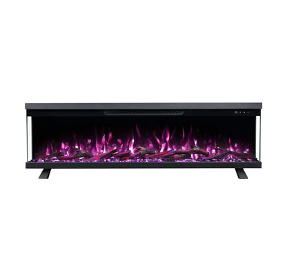Mystflame Panorama 3S 72 WiFi Chimenea Eléctrica de Tres Caras (AnxAlxPr) 1828×350×187 mm