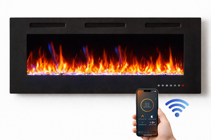 Chimenea eléctrica barata Mystflame Crystal 42 New WiFi