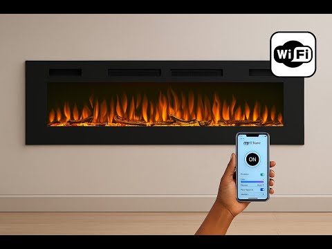 Reseña en video de la chimenea eléctrica Mystflame Crystal Wi-Fi