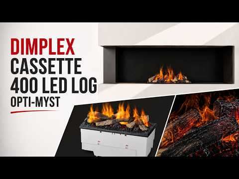 Dimplex Cassette 400 LED LOG Opti-Myst. Análisis de la chimenea eléctrica de vapor Opti-Myst con efecto de llama real