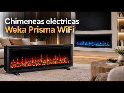 Weka Prisma 50 WiFi Chimenea Eléctrica Lineal (AnxAlxPr) 1262×350×118 mm