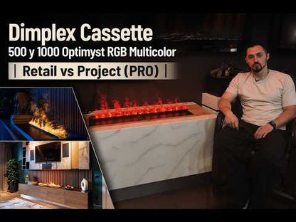 Dimplex Cassette 1000R RGB Multi Opti-Myst chimenea eléctrica de vapor de agua
