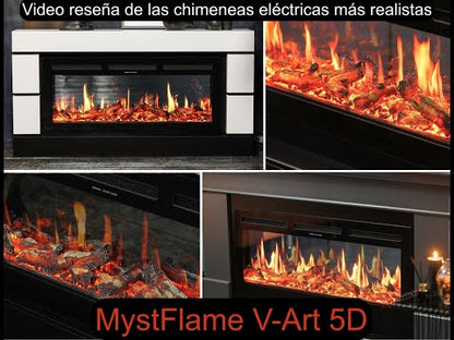 Mystflame V-Art 60 Chimenea Eléctrica de Pared (AnxAlxPr) 1500x450x172 mm