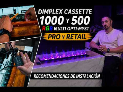 Dimplex Cassette 1000R RGB Multi Opti-Myst chimenea eléctrica de vapor de agua