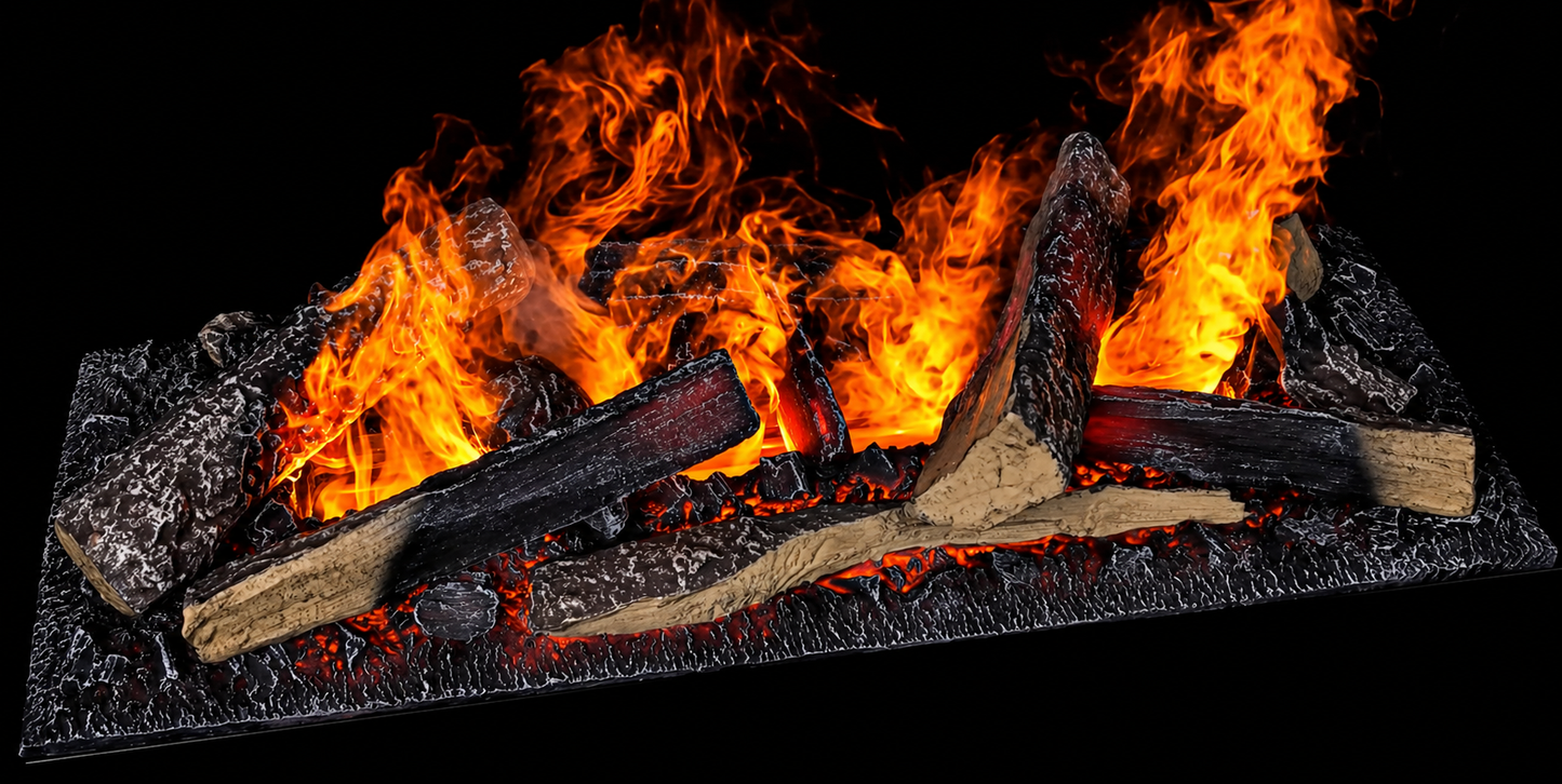 Dimplex Cassette 600 LED LOG Opti-Myst Water Vapor Electric Fireplace (WxHxD) 564x280x217 mm